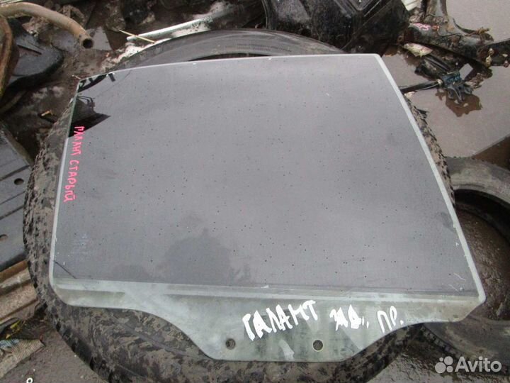 Стекло заднее правое Mitsubishi Galant 8
