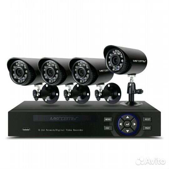 Новый комплект видеонаблюдения на 4 камеры