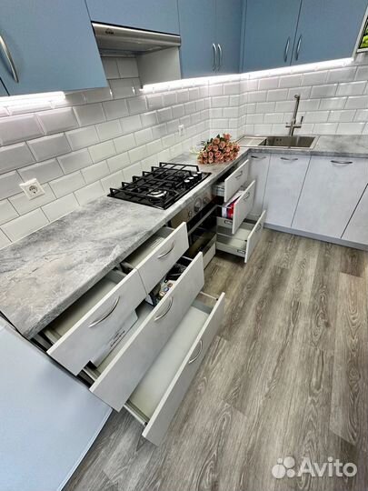 Кухня на заказ из мдф под ключ в Новосибирске