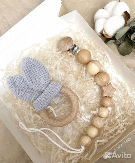 Беби бокс Грызунки Держатель для пустышки