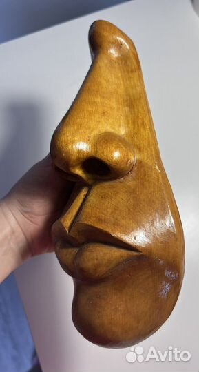 Маска интерьерная, панно из дерева