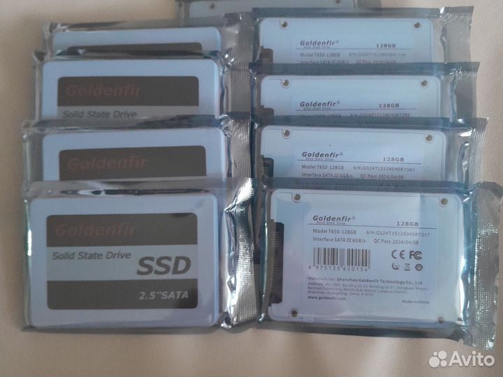 Новый Ssd 128gb Goldenfir SATA 3