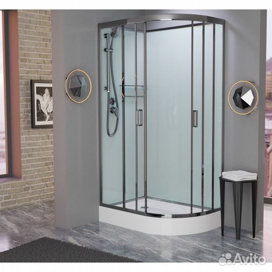 Душевая кабина Frank F412L Brilliant 120x80 см 17