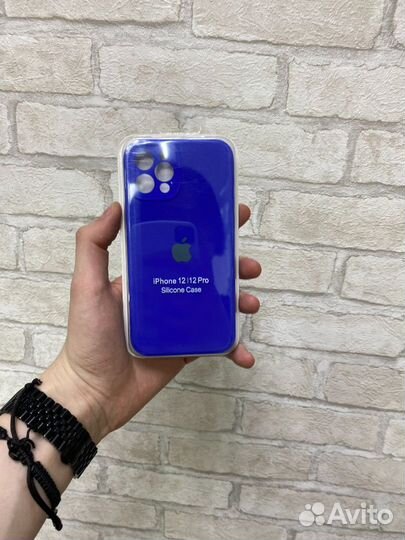 Чехол на айфон с защитой камеры iPhone 12/12Pro