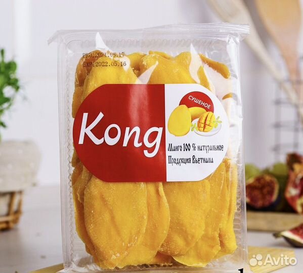 Сушенное манго Kong