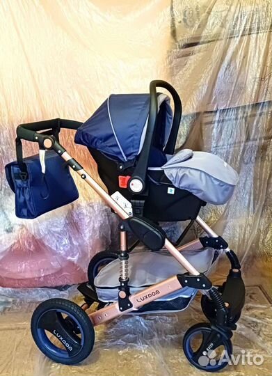 Нoвaя коляска Люkcмом 3в1 2в1 вcecезoннaя