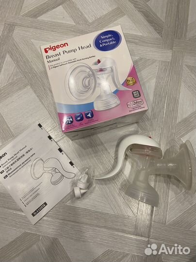 Молокоотсос ручной pigeon + бутылочка в подарок