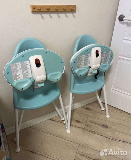Стульчик babybjorn мятный и бустер babybjorn белый