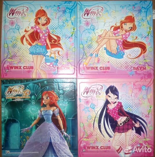 Пазлы винкс 9, 16, 25, 36 элементов