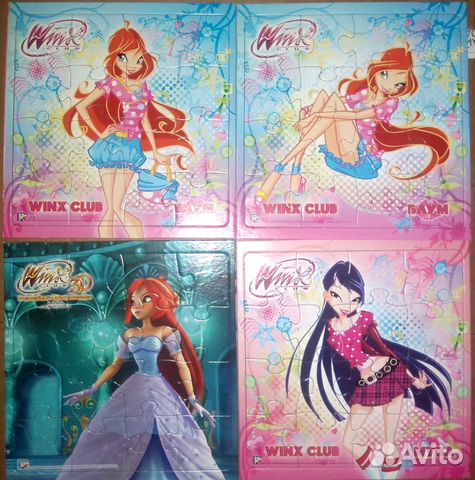 Пазлы винкс 9, 16, 25, 36 элементов