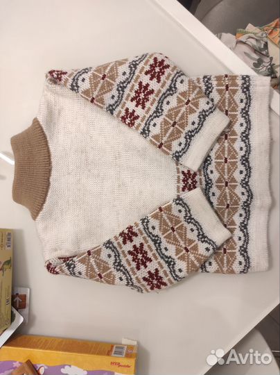 Зимний свитер детский 98 Очень теплый