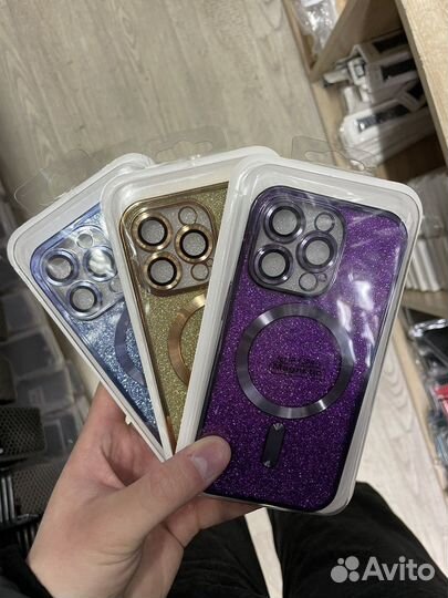 Чехол прозрачный iPhone 14 pro/pro max с магнитами