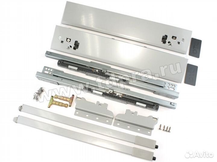 Комплект ящика Dragon Box 500 мм с рейлингом, серы