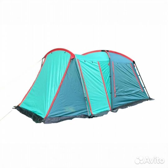 Кемпинговая палатка с большим тамбуром и навесом