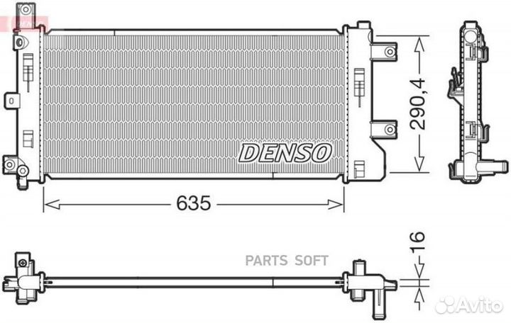 Радиатор suzuki Sx4 S-Cross 13- / Vitara 13- DRM47