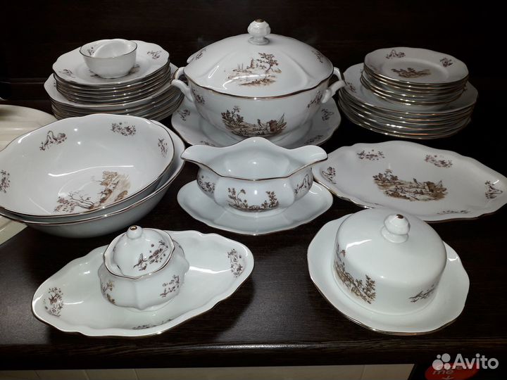 Фарфоровый столовый сервиз Bohemia, Винтаж