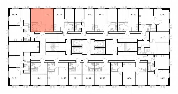 1-к. квартира, 36,2 м², 20/33 эт.