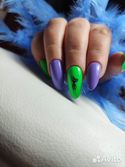 Наращивание ногтей гель лак