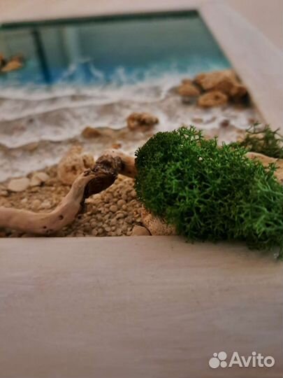 Картина море из эпоксидной смолы