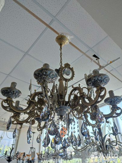 Люстра хрустальная новая