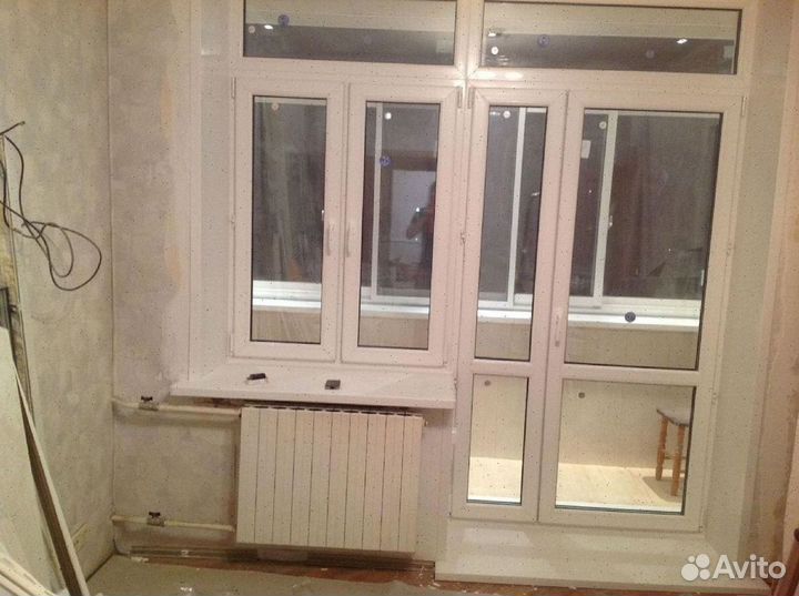 Балконный блок с дверью