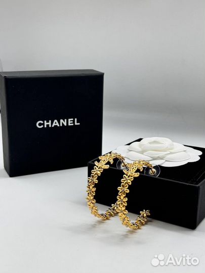 Серьги chanel