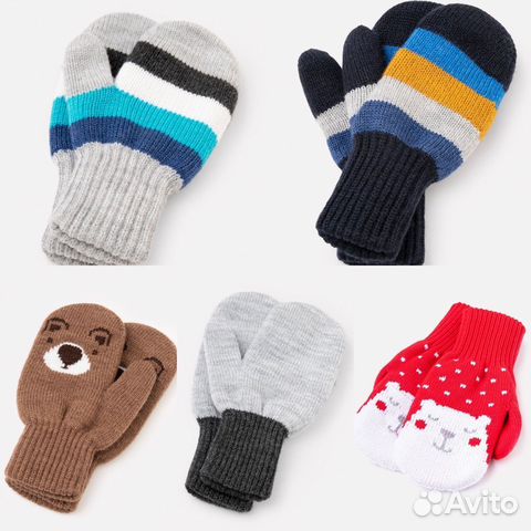 Варежки зимние Crockid для мальчиков