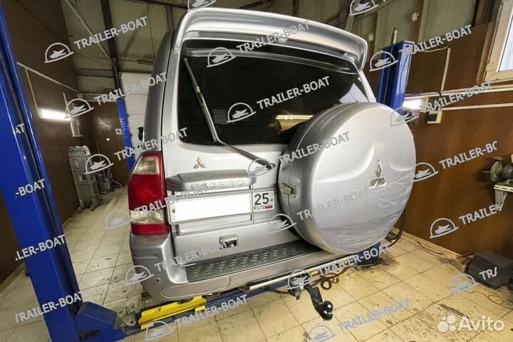 Фаркоп Mitsubishi Pajero 4 2006-XX, рама и крюк шар 50 мм, 24570