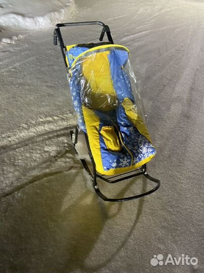 Детские санки коляска