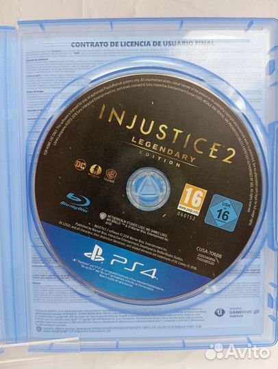 Диск на PS4 игра Injustice 2