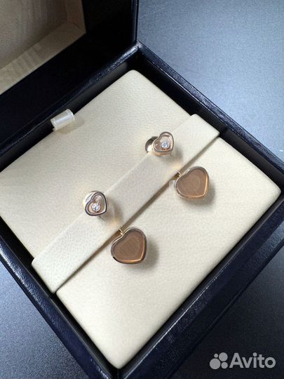 Серьги Серьги Chopard Happy Hearts 007 Rose Gold