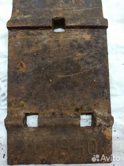 Подкладка железнодорожная 1940 г. узкоколейка