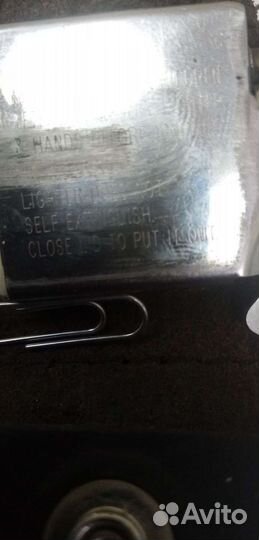 Зажигалка бензиновая zippo бу старая в чехле