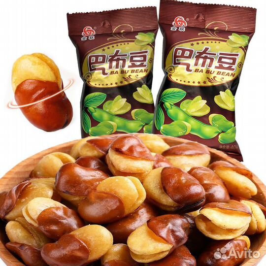 Жареные бобы со специями BA BU bean, 40г