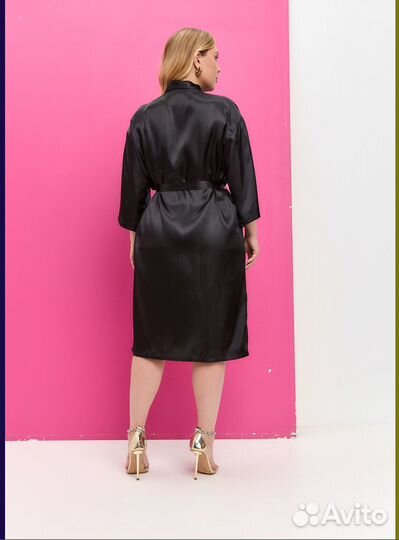 Шелковый женский халат