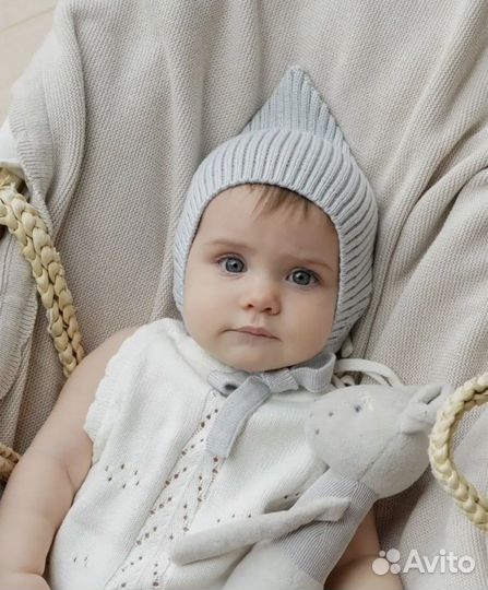 Чепчик шапочка для новорожденного