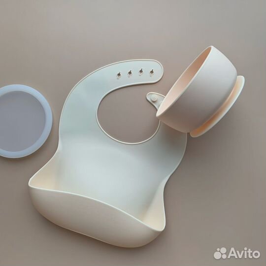 Набор детской силиконовой посуды