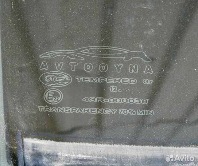 Стекло двери задней правой Lacetti 96548187