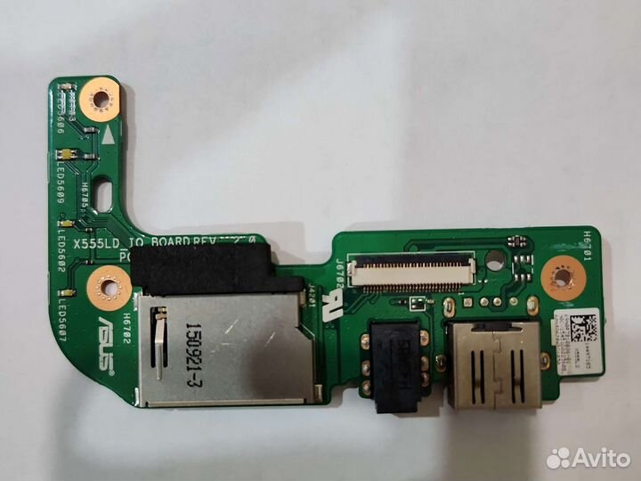 Плата с USB/SD/Audio от Asus X555L