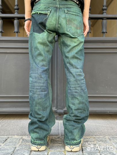 Джинсы клеш апсайкл