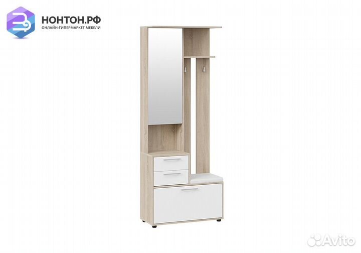 Прихожая Витра тип 1 дуб сонома / белый ясень