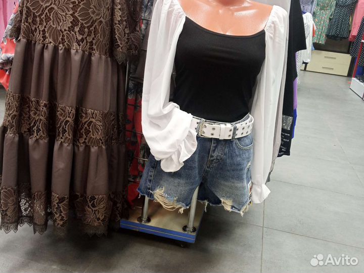 Шорты джинсовые