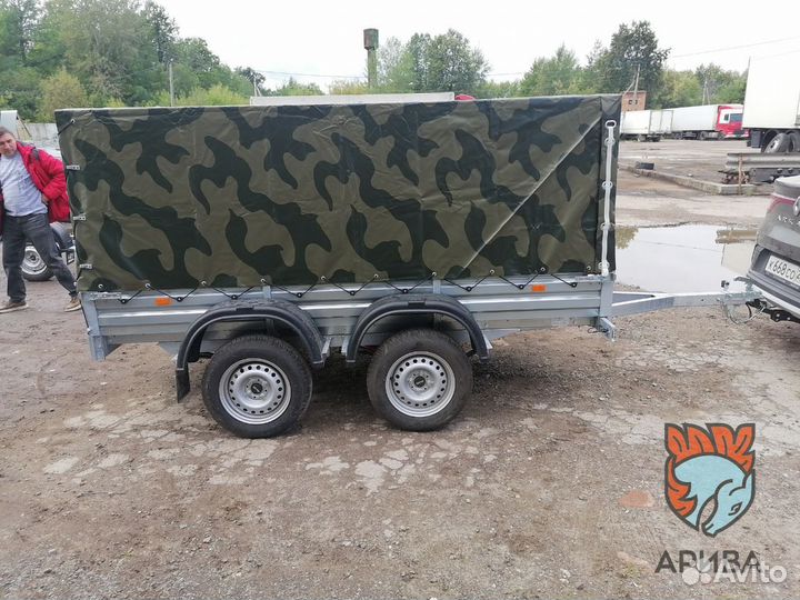 Прицеп 33.022 с тентом 110 см. Фаркопы.Сертификаты