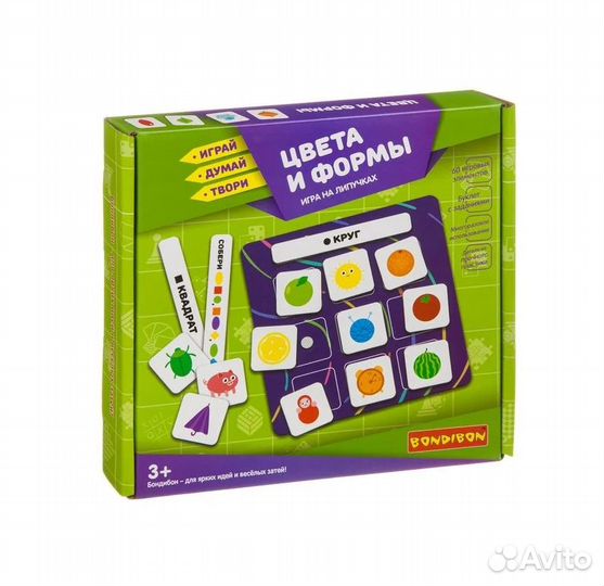 Игры на липучках Цвета и формы, вв3961