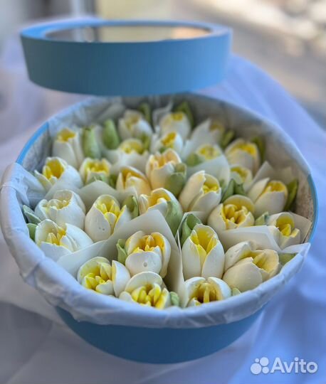 Тюльпаны из зефира