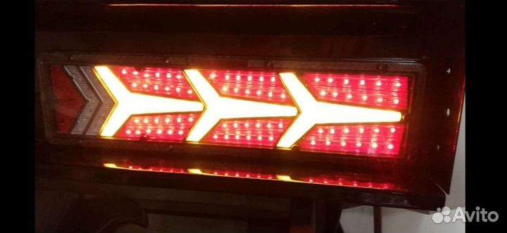 Фонарь задний Газель LED Диод 12В 2шт