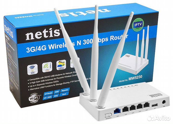 Wifi роутер 4g модем netis mw5230