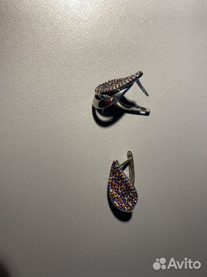 Серьги серебро