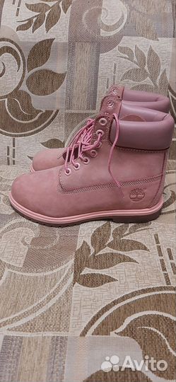 Ботинки женские Timberland 10061 розовые р.6 US
