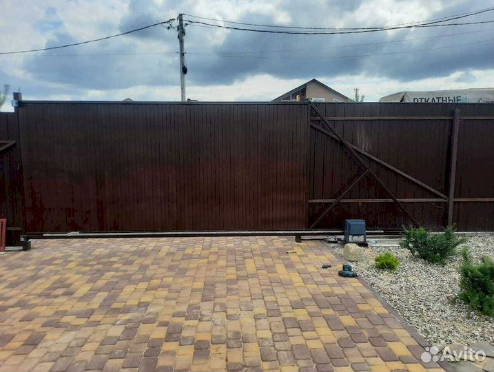 Ворота откатные, ворота распашные под ключ